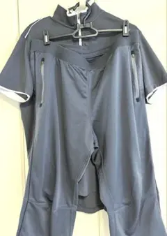 UNIQLO ユニクロ グレー 半袖 シャツ パンツ セットアップ