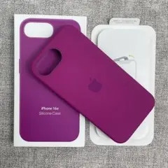 「新品未使用」iPhone 16e シリコンケース パープル MagSafe対応