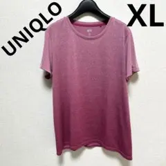 UNIQLO ドライEXクルーネックT（半袖）XL⭐︎ピンク