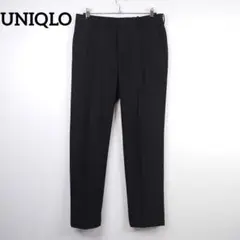 美品☆ユニクロ 2WAYストレッチパンツ【L】黒 ストッパー付 きれいめ通勤◎