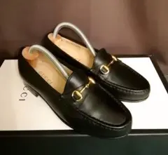 美品 GUCCI ホースビットローファー 黒 35 1/2C