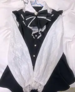 シークレットハニー レース袖ラッフルセットアップ