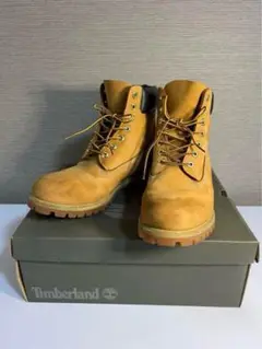 Timberland ベージュスエードワークブーツ
