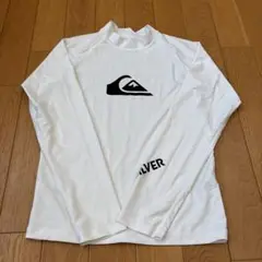 QUIKSILVER 長袖ラッシュガード 160 ホワイト