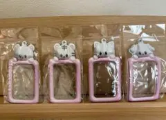 アニマル トレカケース フォトカードホルダー くま とら ねこ いぬ 4個セット