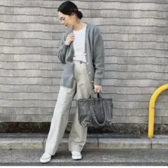 BRENA コットンリップストップ コックパンツ グレー