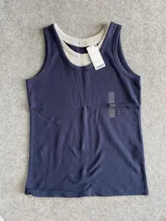 新品未使用　ユニクロ　タンクトップ　メンズ　レイヤード　navy　UNIQLO