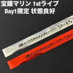 宝鐘マリン 1stライブ Day1 銀テープ フルサイズ 2色セット #8