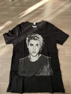 ジャスティンビーバー　古着アーティストフォトTシャツ黒sワールドツアー