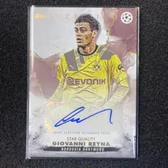 2021 Topps Giovanni Reyna 直筆サインカード レイナ① 2021-22 Topps Match Attax Signature Style Giovanni Giovanni
