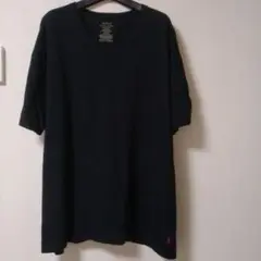 POLO RALPH LAUREN ブラック Vネック Tシャツ 2XL