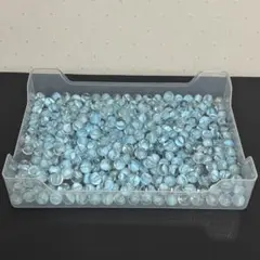 ビー玉　リーフ　水色
