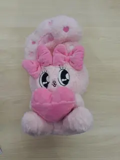 エスターバニー ハートポケットBIGぬいぐるみ ピンク