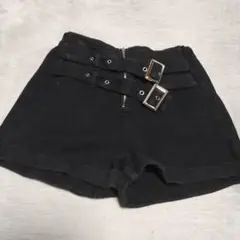 ANAP GIRL 黒 ハーフパンツ S