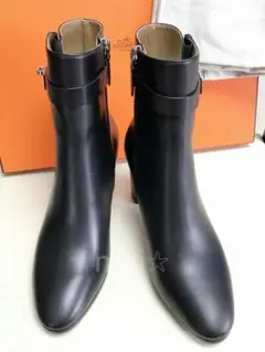 ☆HERMES☆エルメス ショートブーツ サンジェルマン 金具シルバー