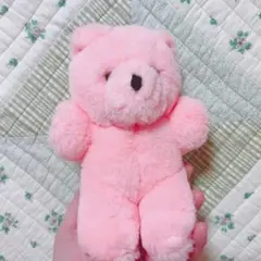 【本日発送可能◎】くま ぬいぐるみ ピンク 昭和レトロ【お値下げ可能◎】