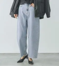 グローバルワーク　バレルレッグデニム　Lサイズ
