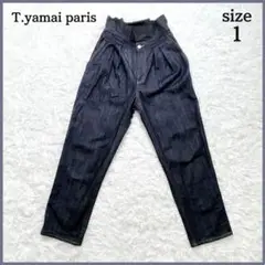極美品✨ T.yamai paris ウエストフリル デニムパンツ size1
