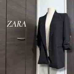 ZARA 7分丈ベーシックブレザージャケット 肩パッド