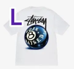 STUSSY ST & BORN X RAISED 8 BALL TEE