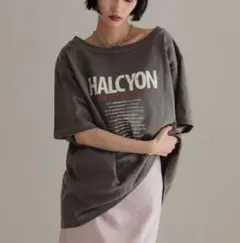 【新品•未使用】ローリーズファーム　2WAYロゴTEE チャコールグレー