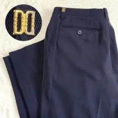 良品★ 【DAKS】 メンズ スラックス (88) ロゴ金具 ダブルタック