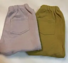 GU ジーユー サマナルパンツ　裏起毛タイプ　100