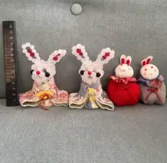 ハンドメイド うさぎ ぬいぐるみ 置物