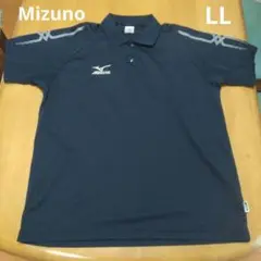 Mizuno ネイビー ポロシャツ　メンズLLサイズ