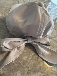 極美品✨即完売yoriリボン付きキャップ 57cm 撥水・速乾性 極美品✨即完売yoriリボン付きキャップ 57cm 撥水・速乾性