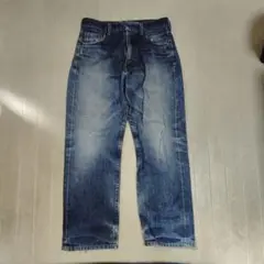 Levis502 　W31 L36　ブルーストレートデニムダメージ加工