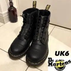 ドクターマーチン 8ホール 1460 フロントジップ ブーツ UK6