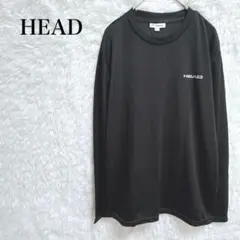 美品　ヘッド　長袖Tシャツ M 長袖　ブラック　クルーネック　ロンT　シンプル