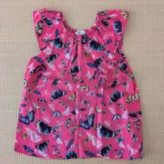 キッズ　H＆M　蝶柄トップス120