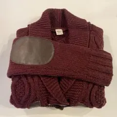 RonHerman ロンハーマン エルボーパッチ カーディガン ウール ニット