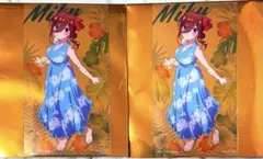 映画　五等分の花嫁　中野三玖　ドリンク注文特典　クリアカード