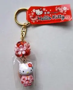 キティちゃんキーホルダー　キティちゃん着物