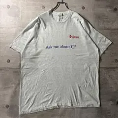 90s USA製 Sprint 企業　メッセージ　両面プリント　tシャツ XXL