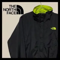 THE NORTH FACE マウンテンパーカー ブラック×グリーン レディース