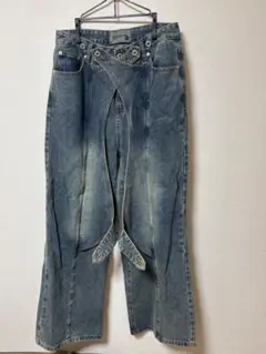 ARGUECULTURE ユニークデザイン デニムパンツ