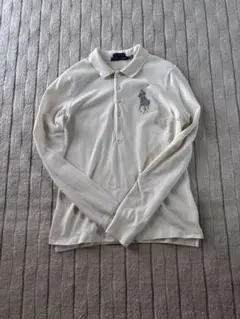 RALPH LAUREN THE SKINNY POLO M アイボリー