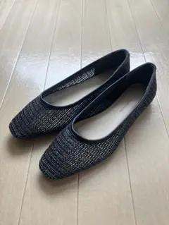 UR アーバンリサーチ ドアーズ メッシュフラットシューズ ブラック 38