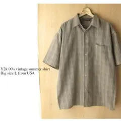 y2k 00's ビッグ オーバーサイズ シャツ