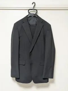 【ツーパンツ付き】スーツセレクト メンズリクルートスーツ上下（黒）