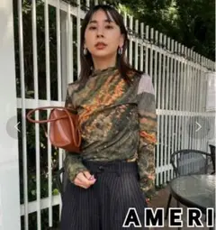 トップス Ameri vintage  CAMILA SHEER CUT TOP Ameri（アメリ）の「CAMILA SHEER CUT TOP（Tシャツ/カットソー