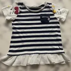 ハローキティ ストライプ Tシャツ 100cm