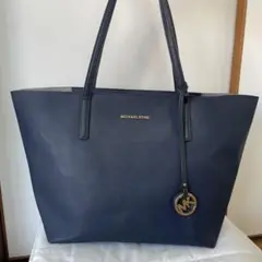 マイケルコース トートバッグ ネイビー 中古 MICHAEL KORS