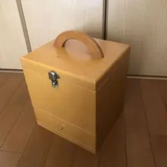 レトロ木製メイクボックス
