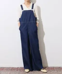イエナ IENA LA BOUCLE デニム オーバーオール 36 22ss