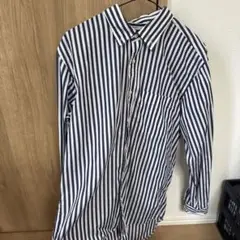 UNIQLO ストライプ 長袖シャツ M
